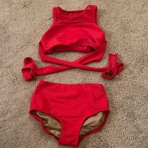 5 Dancewear Red Wrapped Set